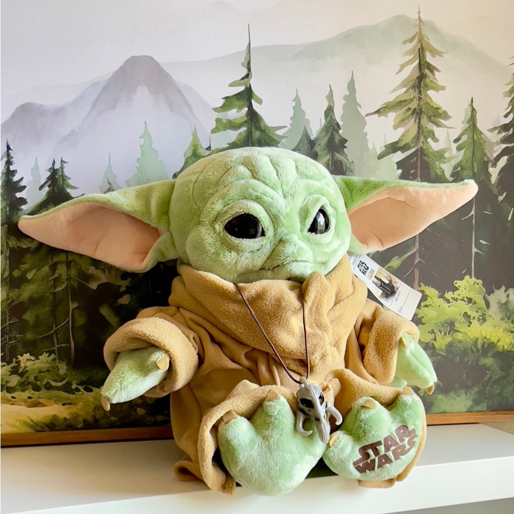 Star Wars Green and Tan Grogu Plush NWT